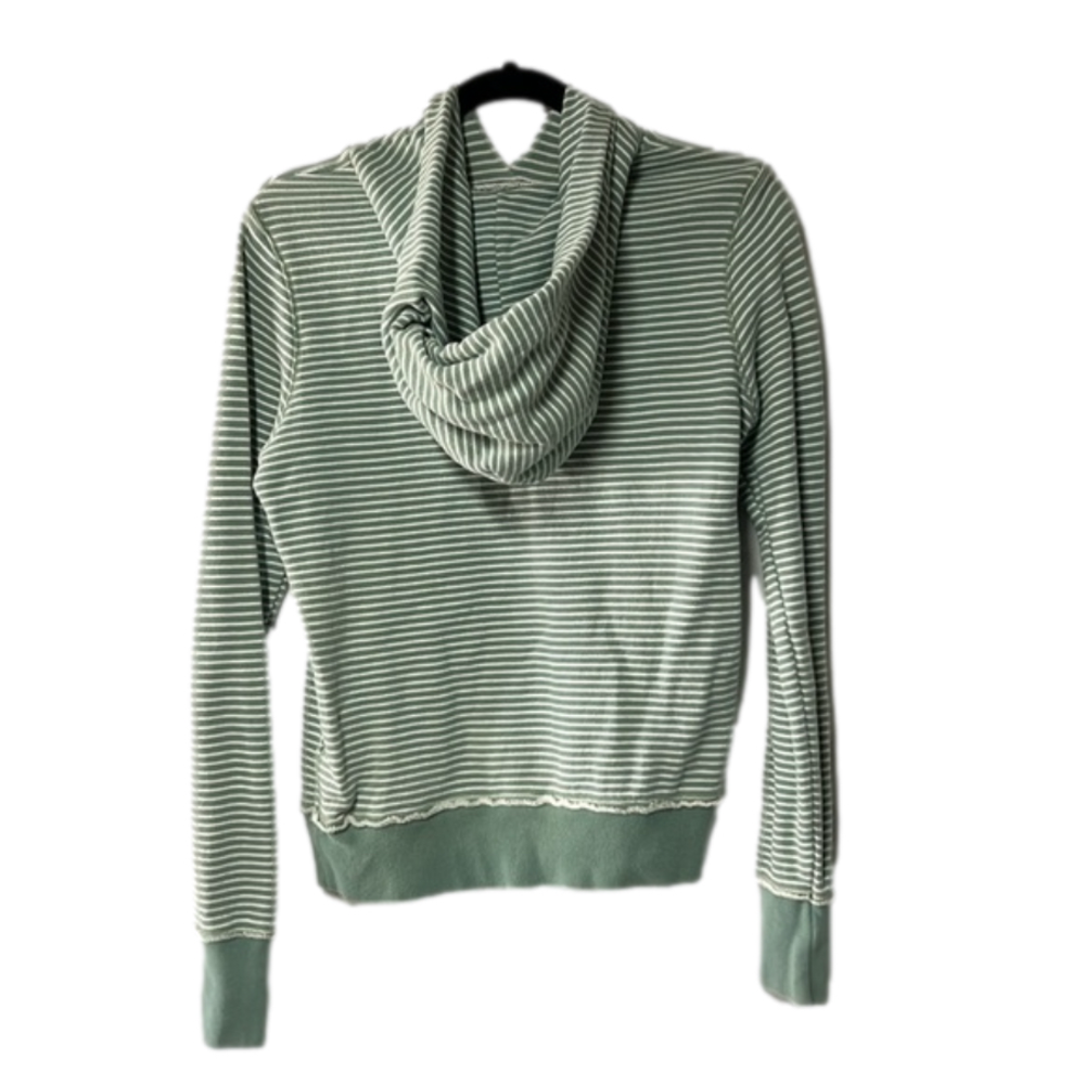 Women’s American Eagle green white striped hoodie size S great condition - Picture 4 of 5